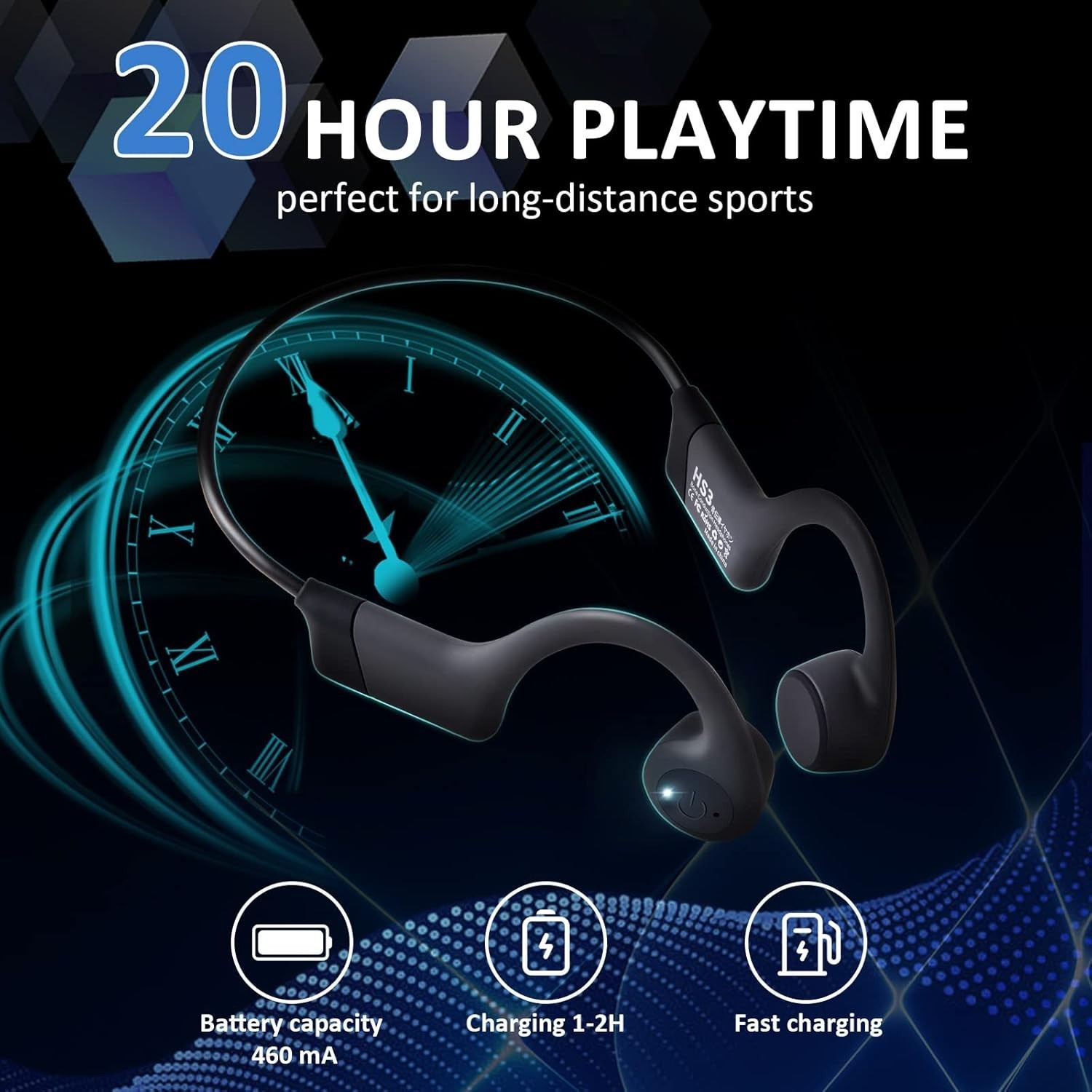 Bone Conduction Hearing Aids for Deafness Bluetooth Noise-Cancelling 4416