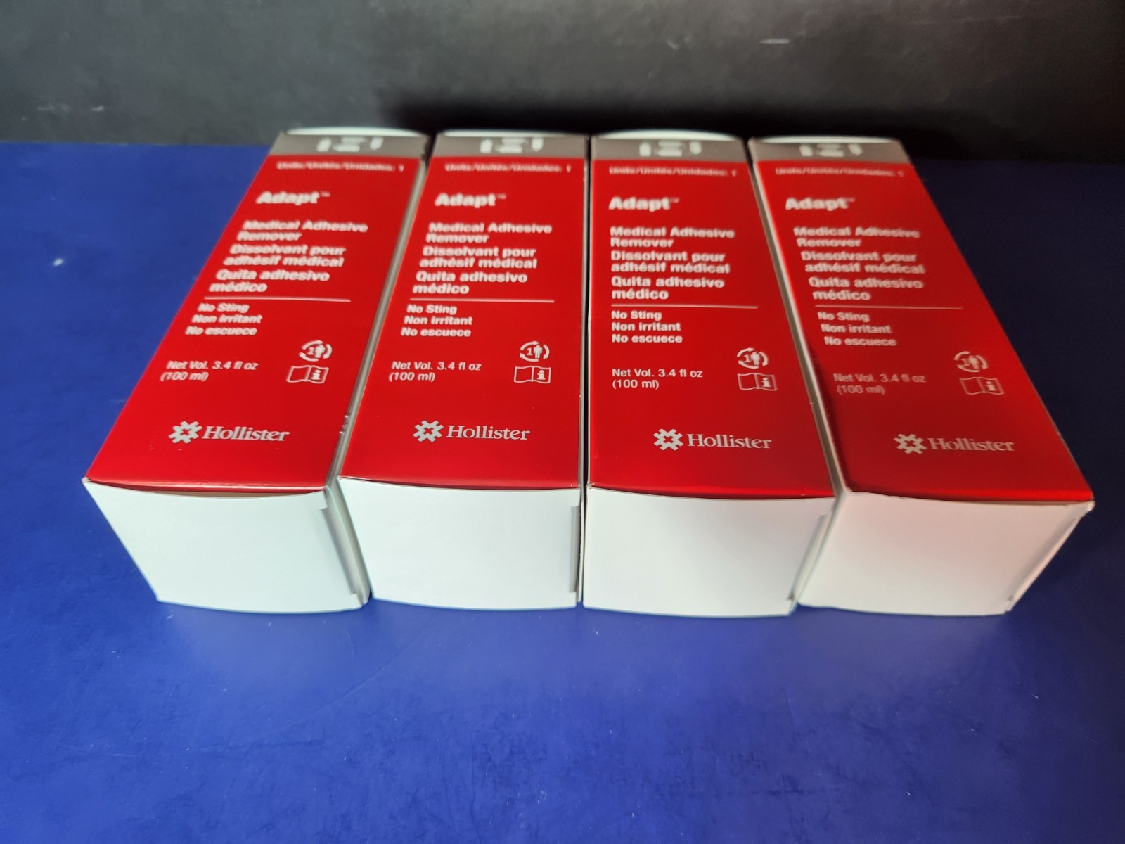4 Cans Hollister 7737 Adapt Medical Adhesive Remover No Sting 1.7 Oz (50 ml)