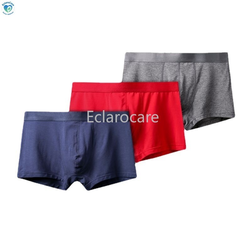 3PCS Men’s Mid-Rise Boxer Briefs: Comfortable, Breathable Moisture-Wicking