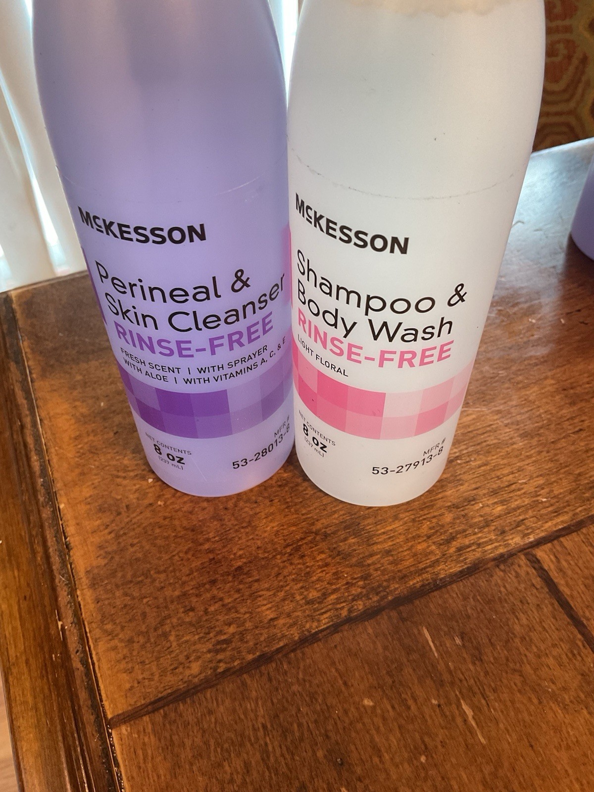 McKesson Rinse Free Shampoo and Body Wash & Perinatal Skin Cleaners New