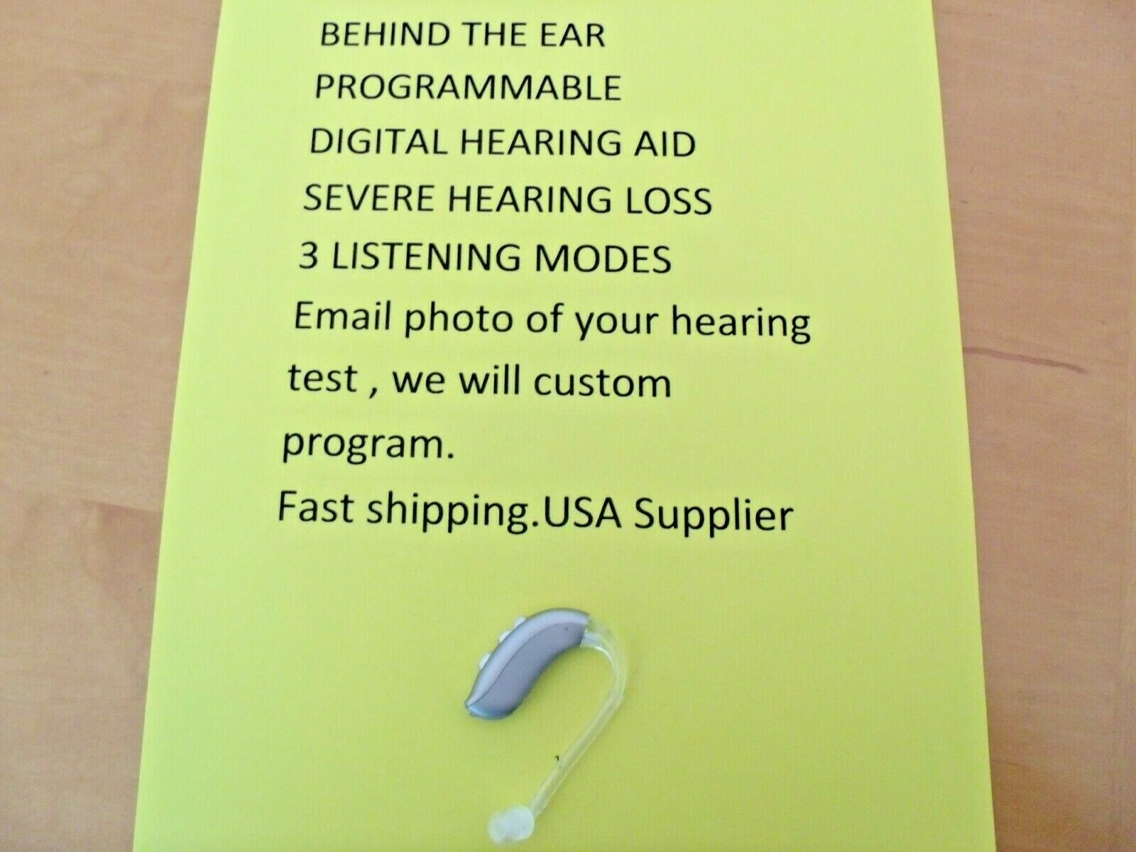PROGRAMMABLE DIGITAL HEARING AID PROFOUND LOSS . 2 mics 3 programs WE PROGRAM