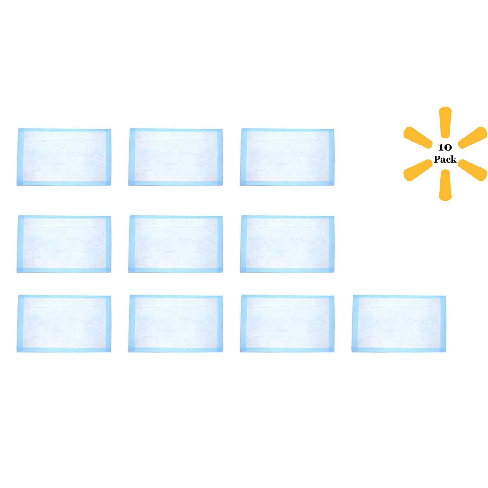 Chucks Disposable Underpads Leak Proof Absorbent Fluff 23″x30″ – 10 Pack