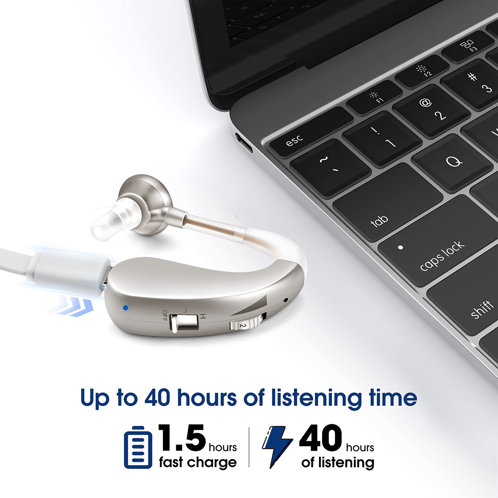 Britzgo Hearing Aidsnoise Cancelling By Digital Chiprechargeable Sound