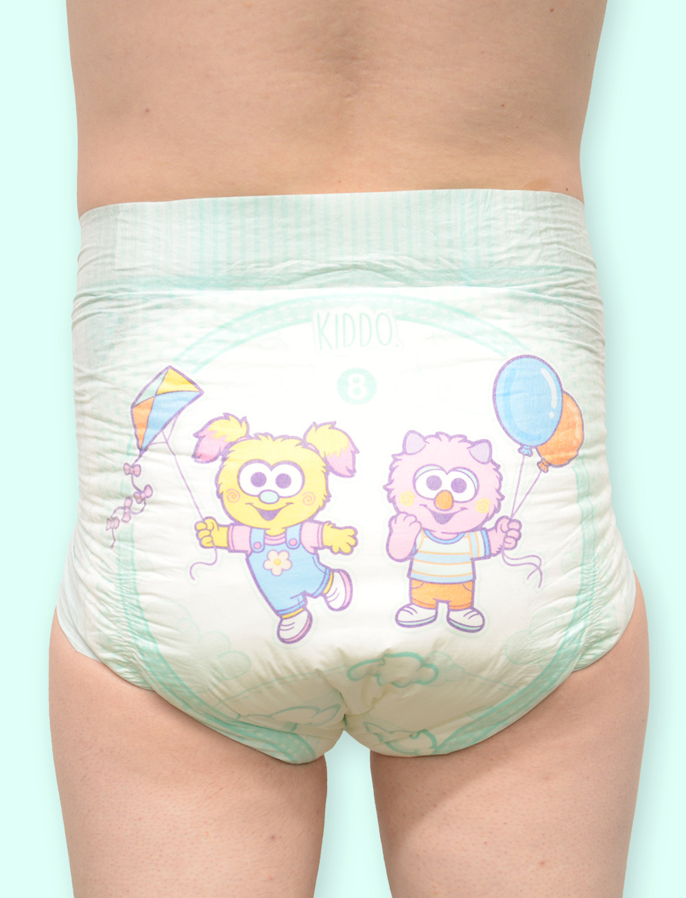 2-Pack New Kiddo Plastic Backed Premium Night Adult Diaper ABDL Pampers