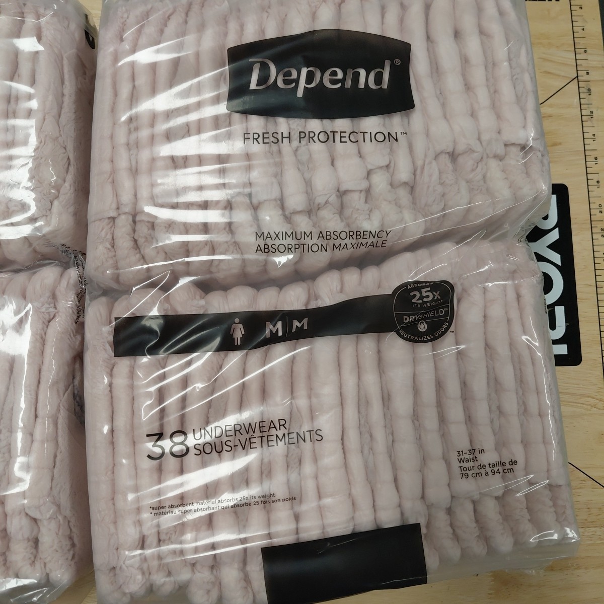 Depend Fresh Protection Adult Incontinence Underwear for Women 76 Count, Medium
