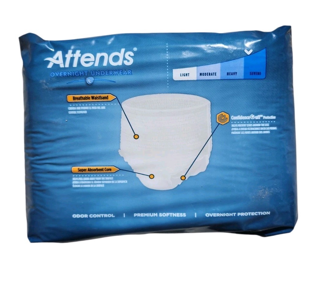 Attends Disposable Underwear Medium Severe 16 Ct