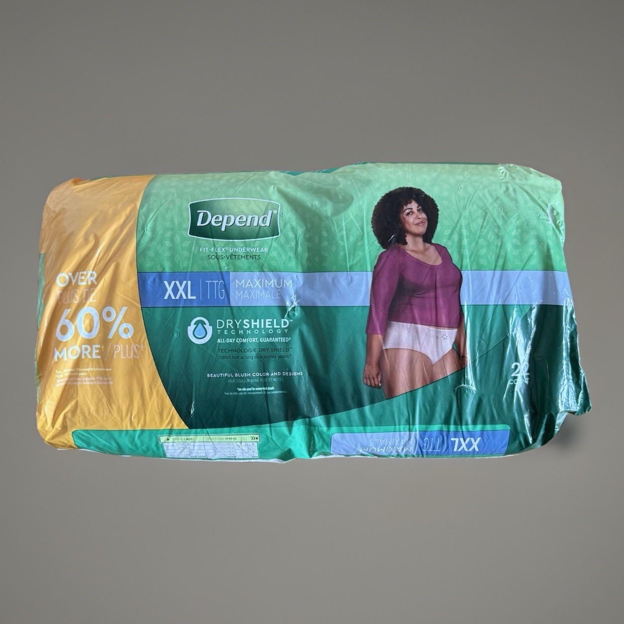 Depend FIT-FLEX Underwear for Women Size: XXL – 22Ct Damaged Package READ*