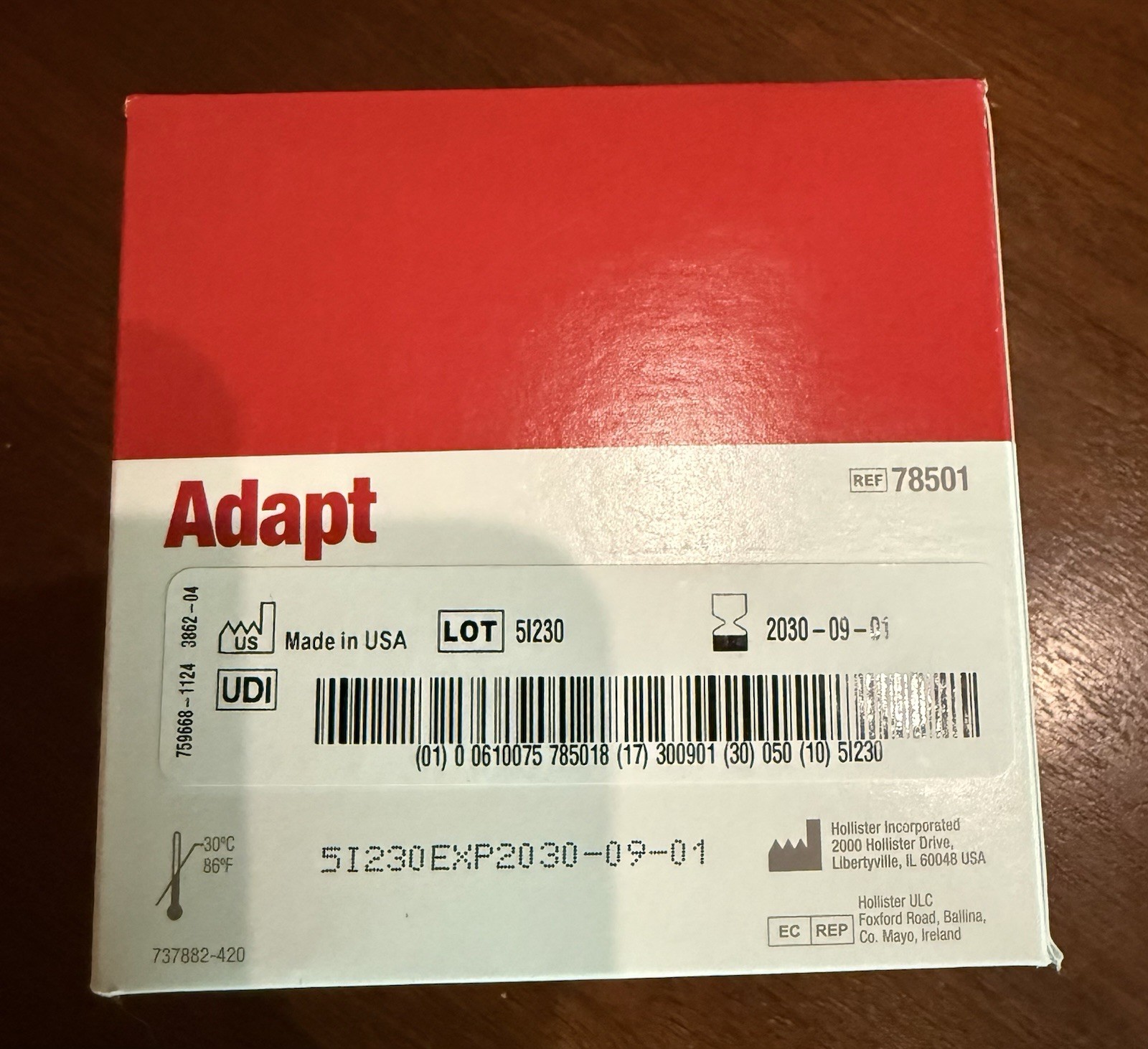 Hollister Adapt Ostomy Pouch Lubricating Deodorant – 50 ct