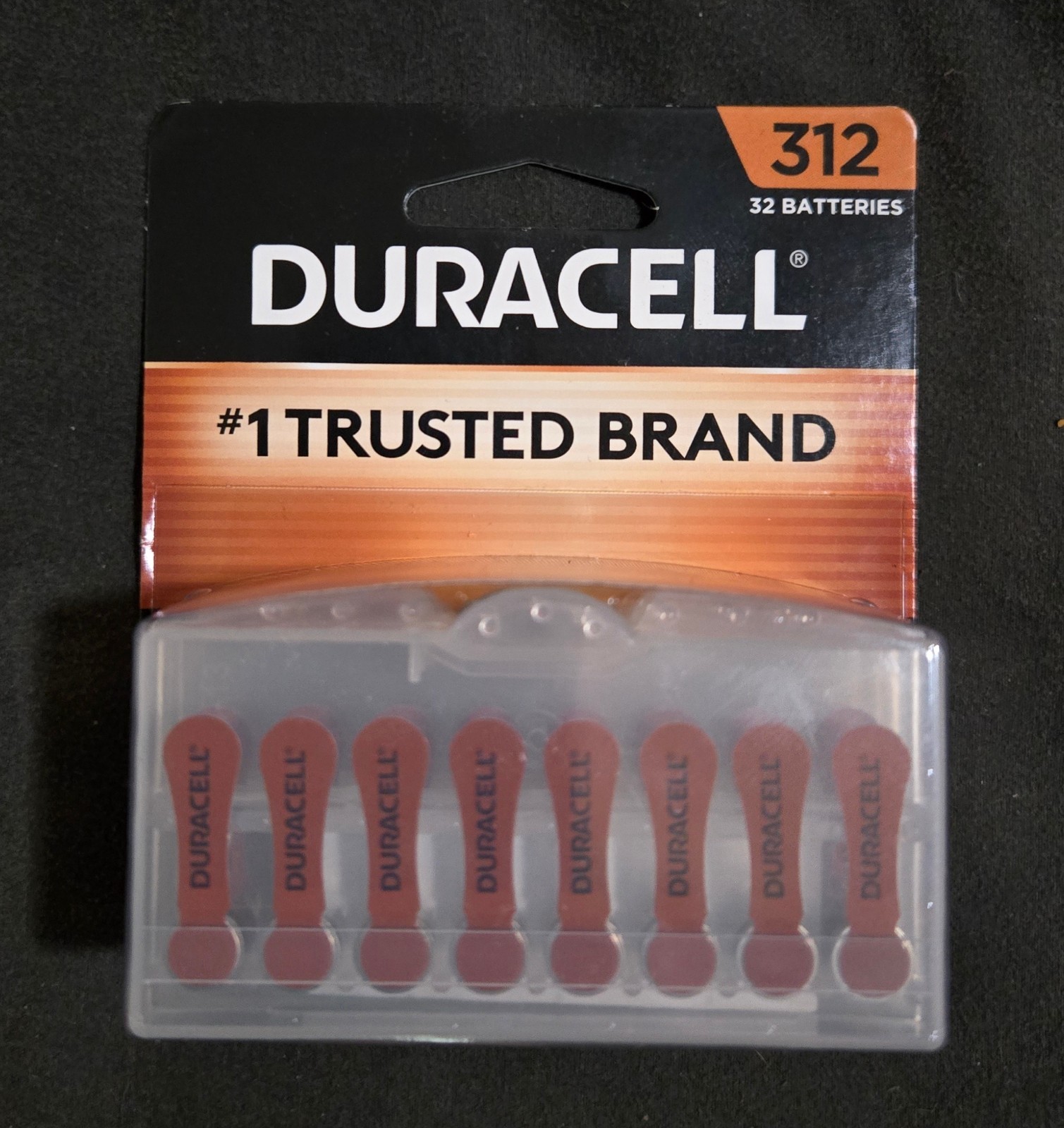 32 Pack Duracell Hearing Aid Batteries DA312B32 Size 312 Best By March 2026