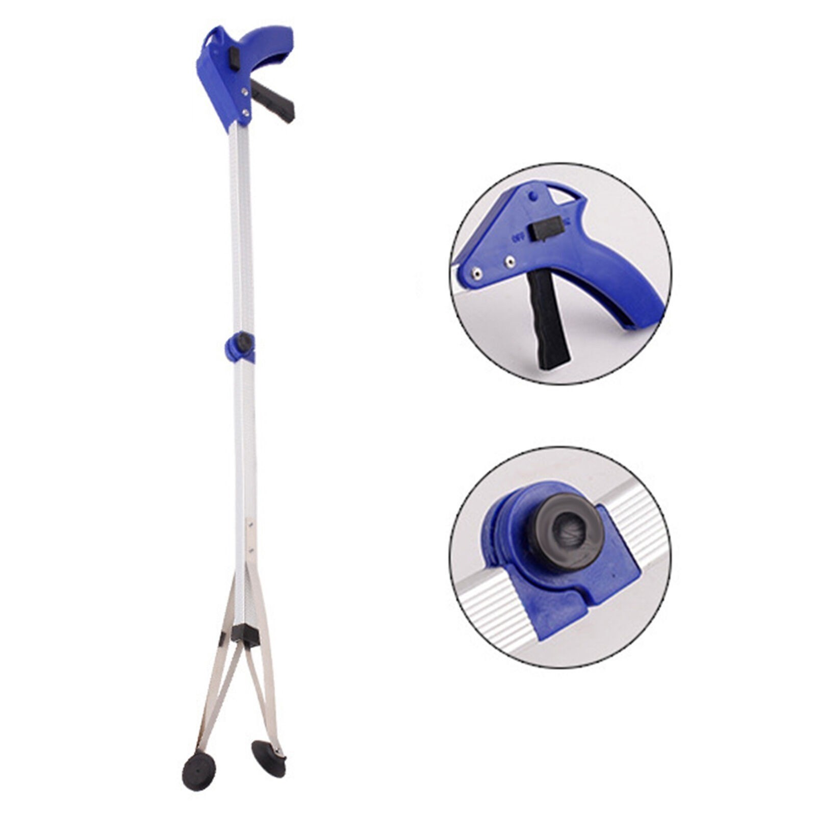 Foldable Garbage Picker Rubber Suction Cup Aluminum Rod Trash er