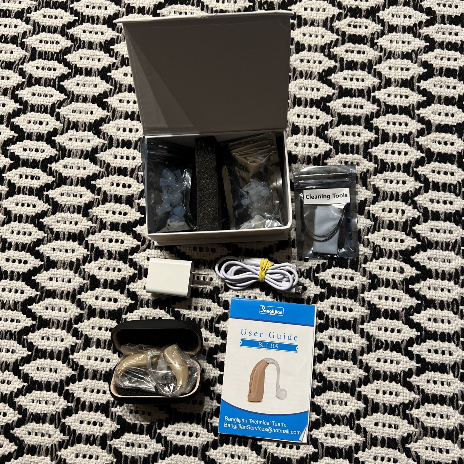 Banglijian Hearing Amplifier BLJ- 109 pair (2 units) Rechargeable