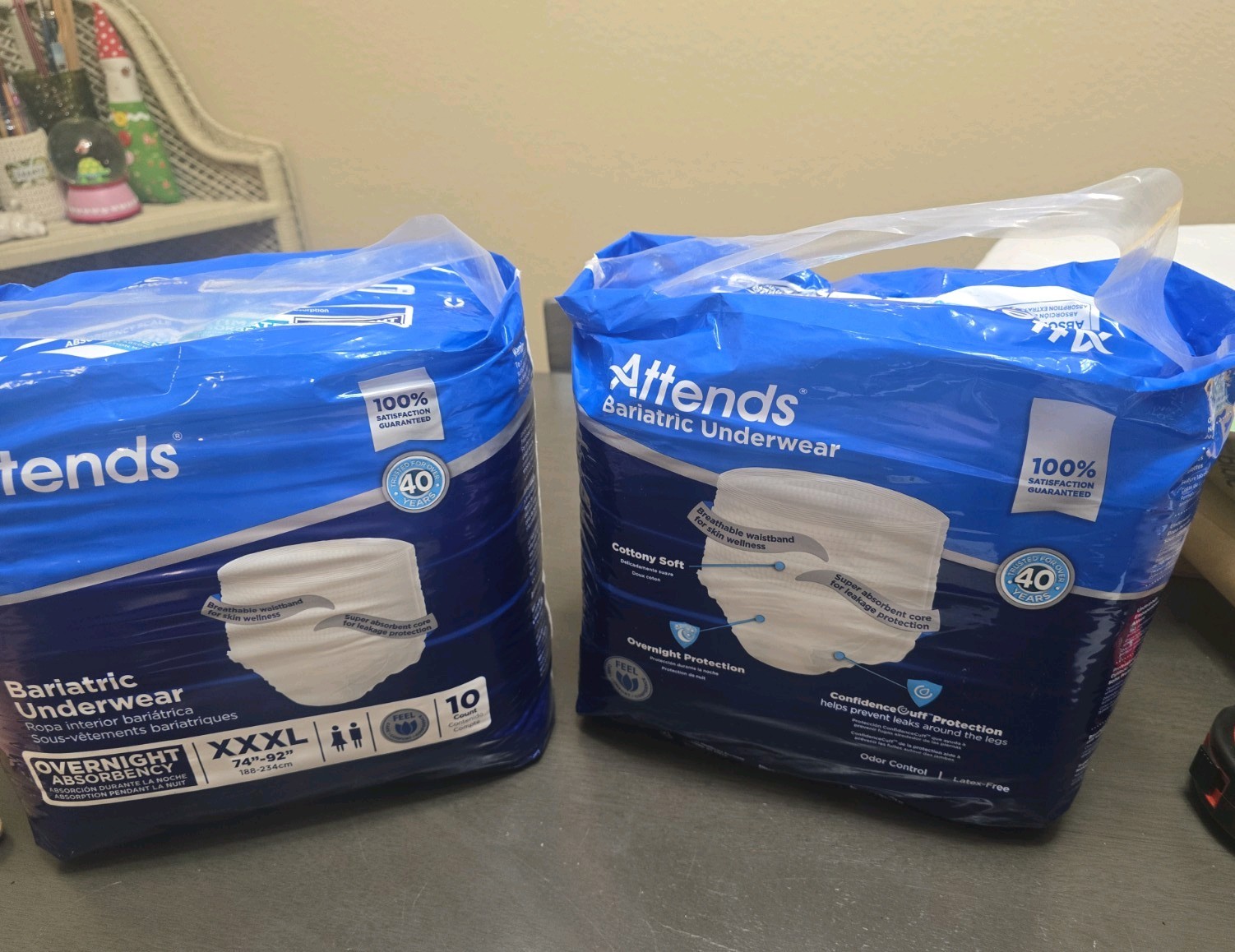 Adult Incontinence Underwear Attends Bariatric XXXL 74–92″ 10 Count New