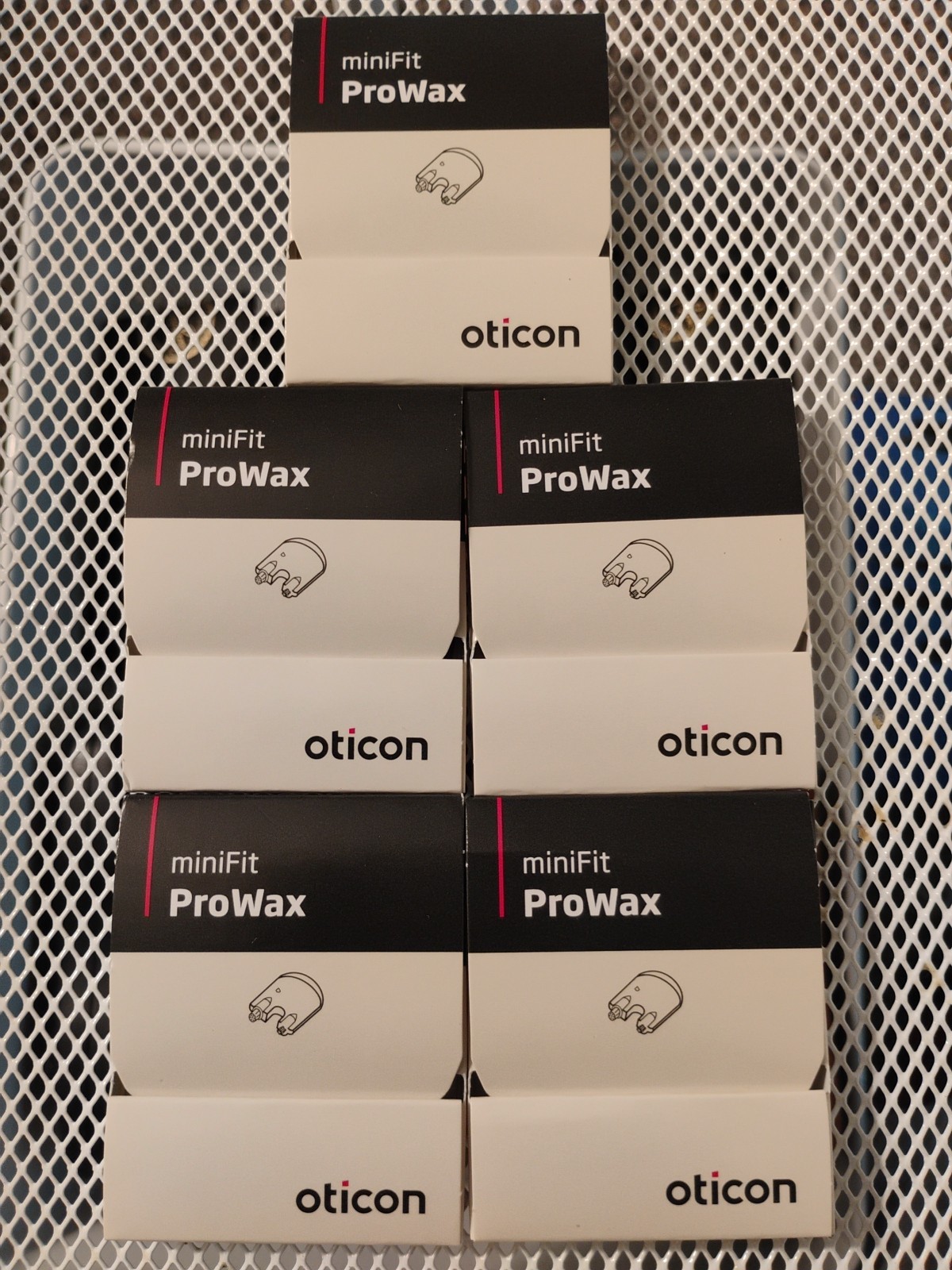 5 Packs Oticon ProWax miniFit Hearing Aid Wax Guards 6 Filters Per Pack 30 Total