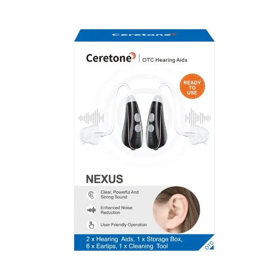 Ceretone Nexus OTC Hearing Aids CE-D36AT Clear & Powerful Sound Aid New Sealed