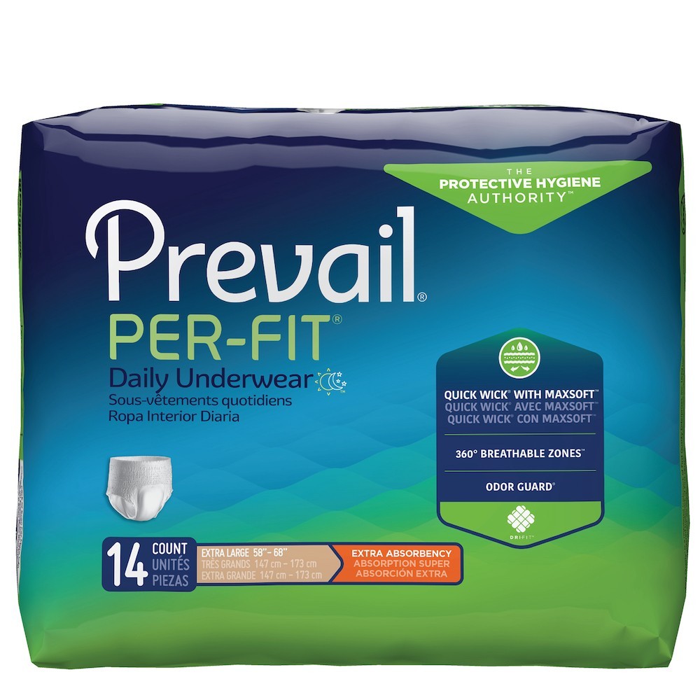 Big Lot! 168ct Prevail Per-Fit Adult Daily Pull Up Diapers XL Maximum Absorbency