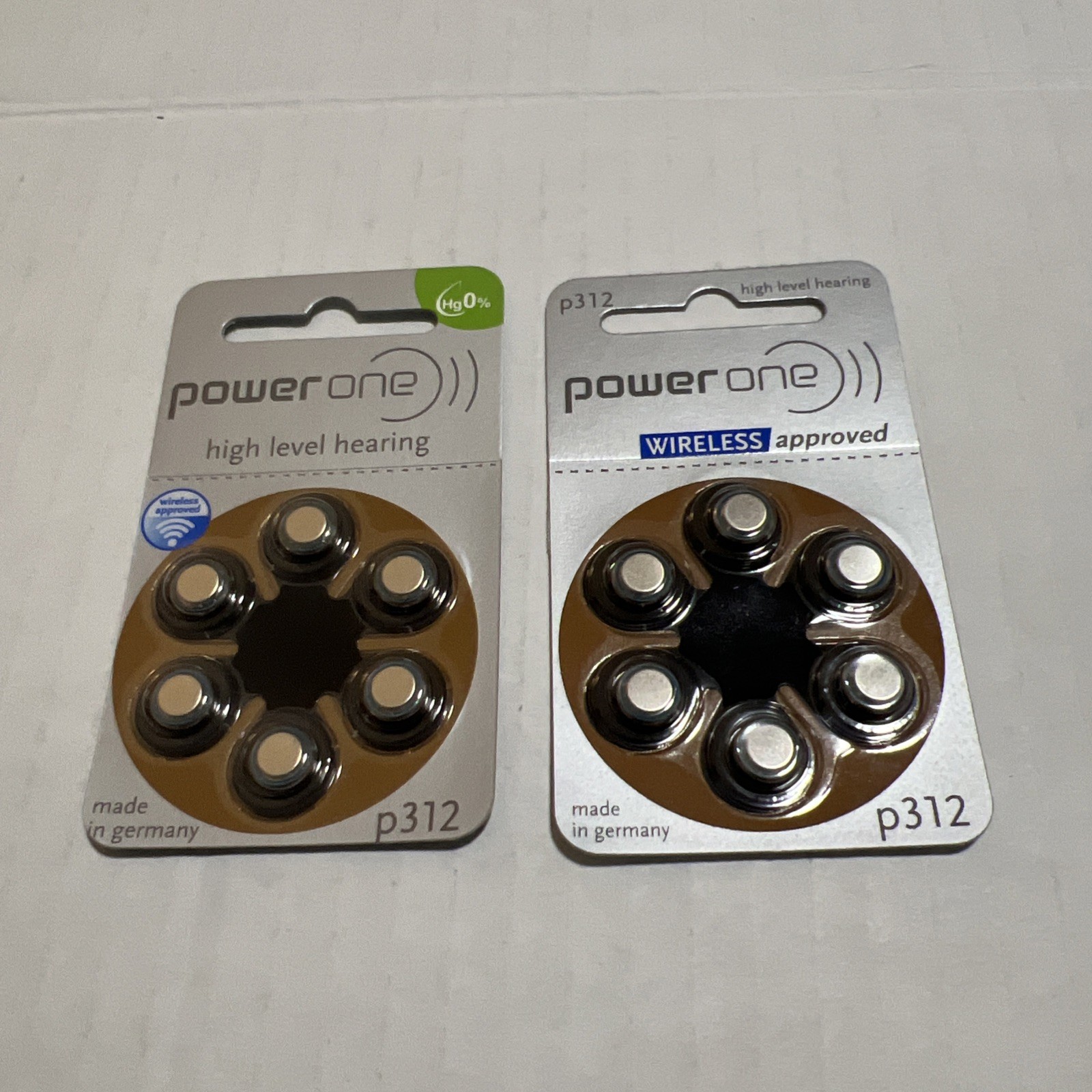 Powerone Hearing Aid P312 Batteries Lot of 25 Packs 250 Batteries EXP 2022 1.45V