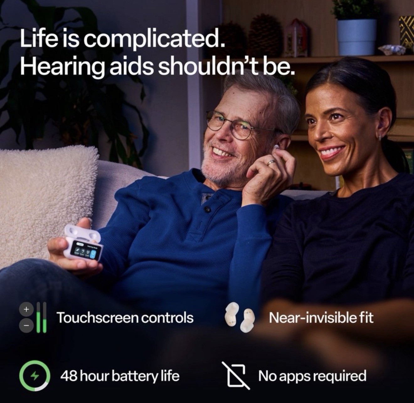Audien Hearing ATOM X -Rechargeable OTC Hearing Aids -NEWEST MODEL-BRAND NEW!!