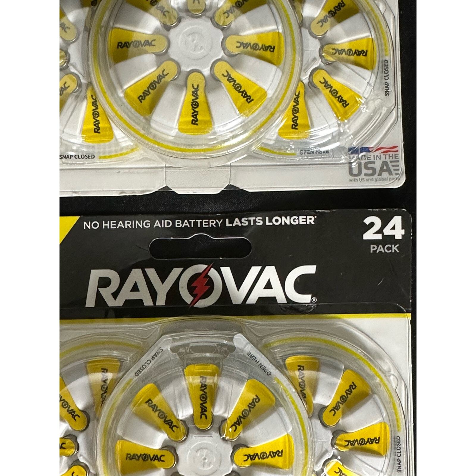 Rayovac Hearing Aid Batteries Size 10 Yellow-Two 24 Packs