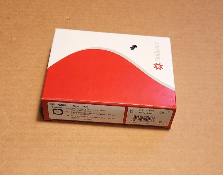 Hollister 14203 Cut-to-Fit Flex Wear Skin Barrier with Tape Floating Flange 5 Ct