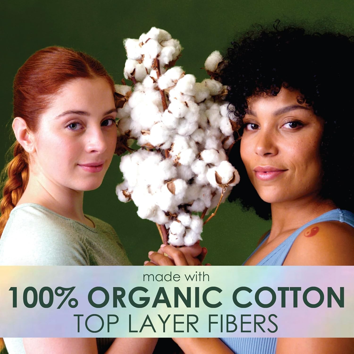 112-Count L. Women’s Ultra Thin Pads 100% Organic Regular White Absorbency Wings