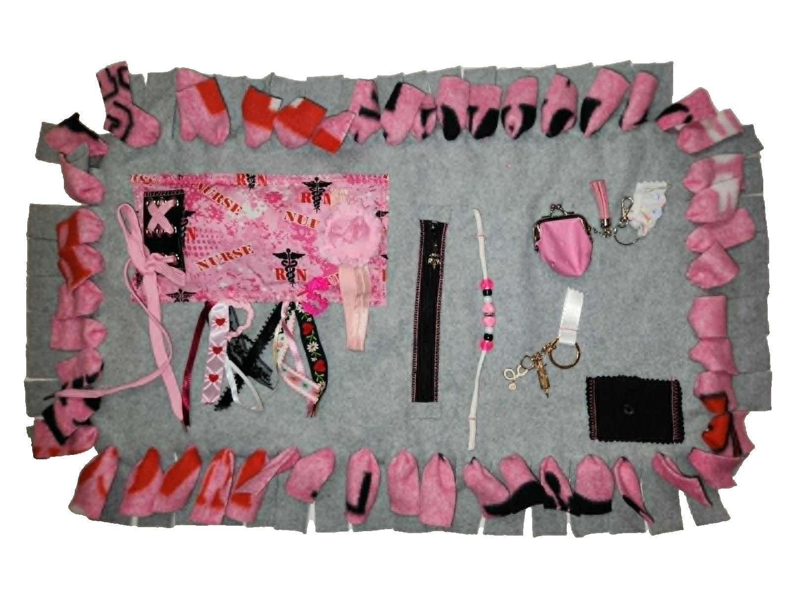 Fleece Fidget Activity Mat for Dementia Patients