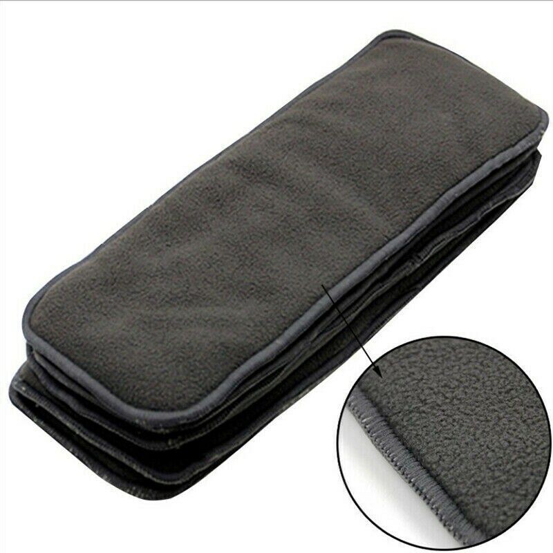 5 Layers Bamboo Charcoal Cloth new Nappy Liner Insert Washable Adult Diaper