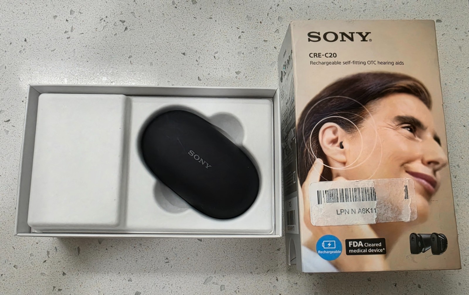 Sony CRE-C20 Self-Fitting OTC Hearing Aids for Mild to Moderate Hearing Loss