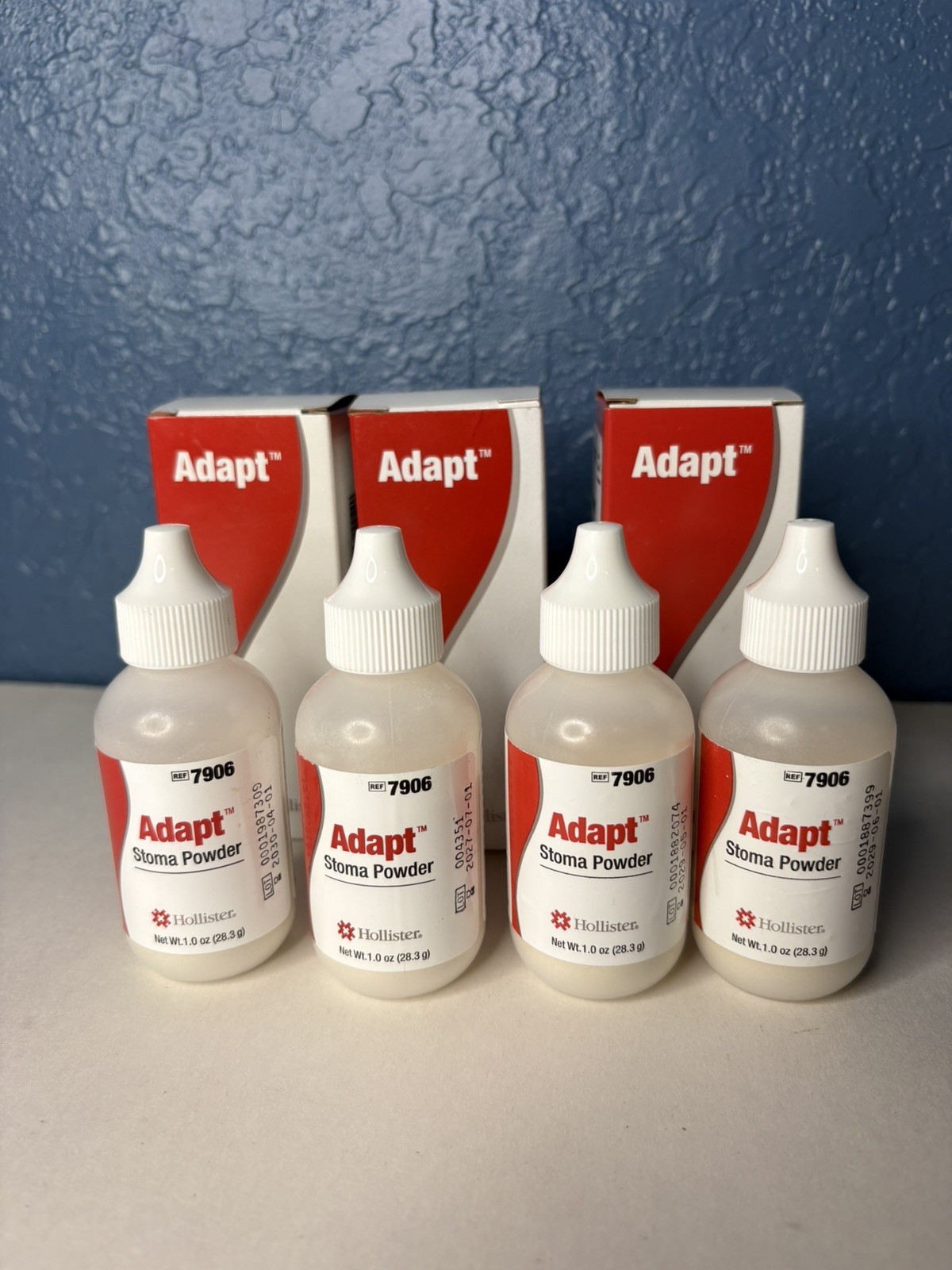 BUNDLE DEAL!! GET 7 BOTTLES OF Hollister 7906 Adapt Ostomy Stoma Powder No Box