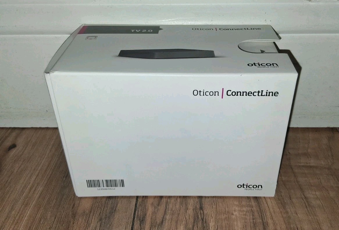 Oticon ConnectLine TV 2.0 Hearing Aid TV Adapter w/ Cables