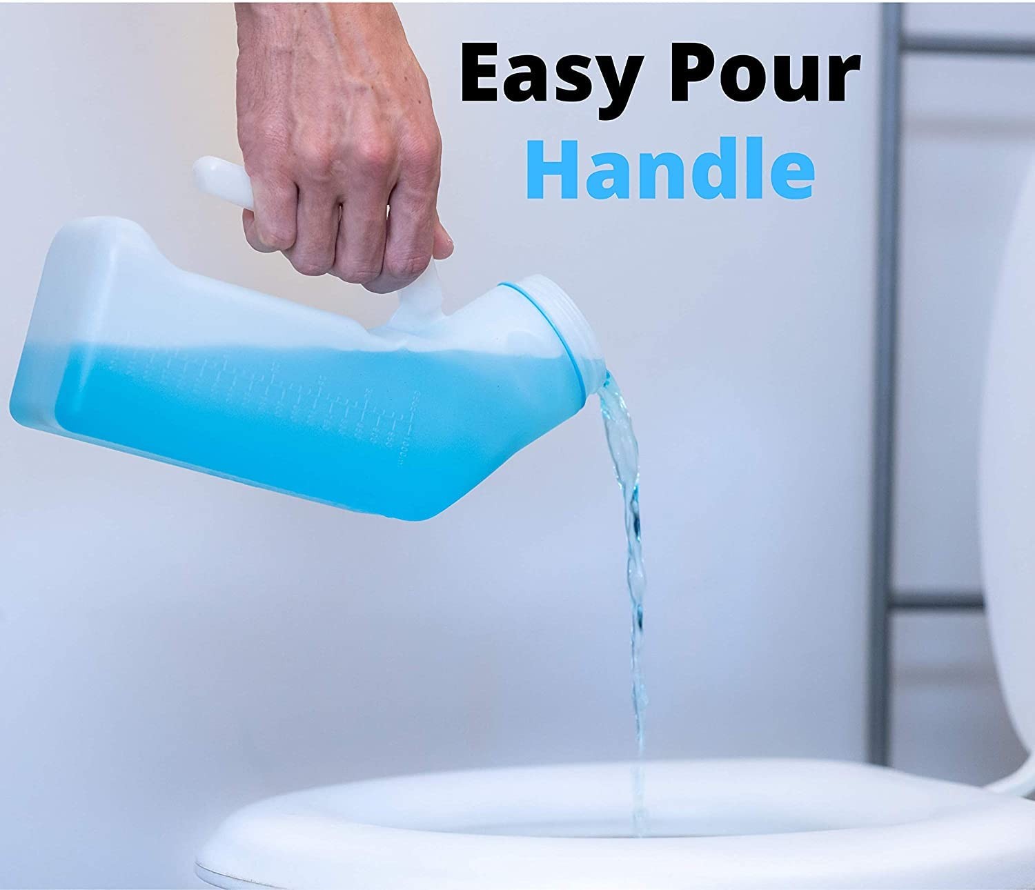Female Urinal Spill Proof 32 oz 2 Pack Urinal for Women & Men Pee Funnel Un…