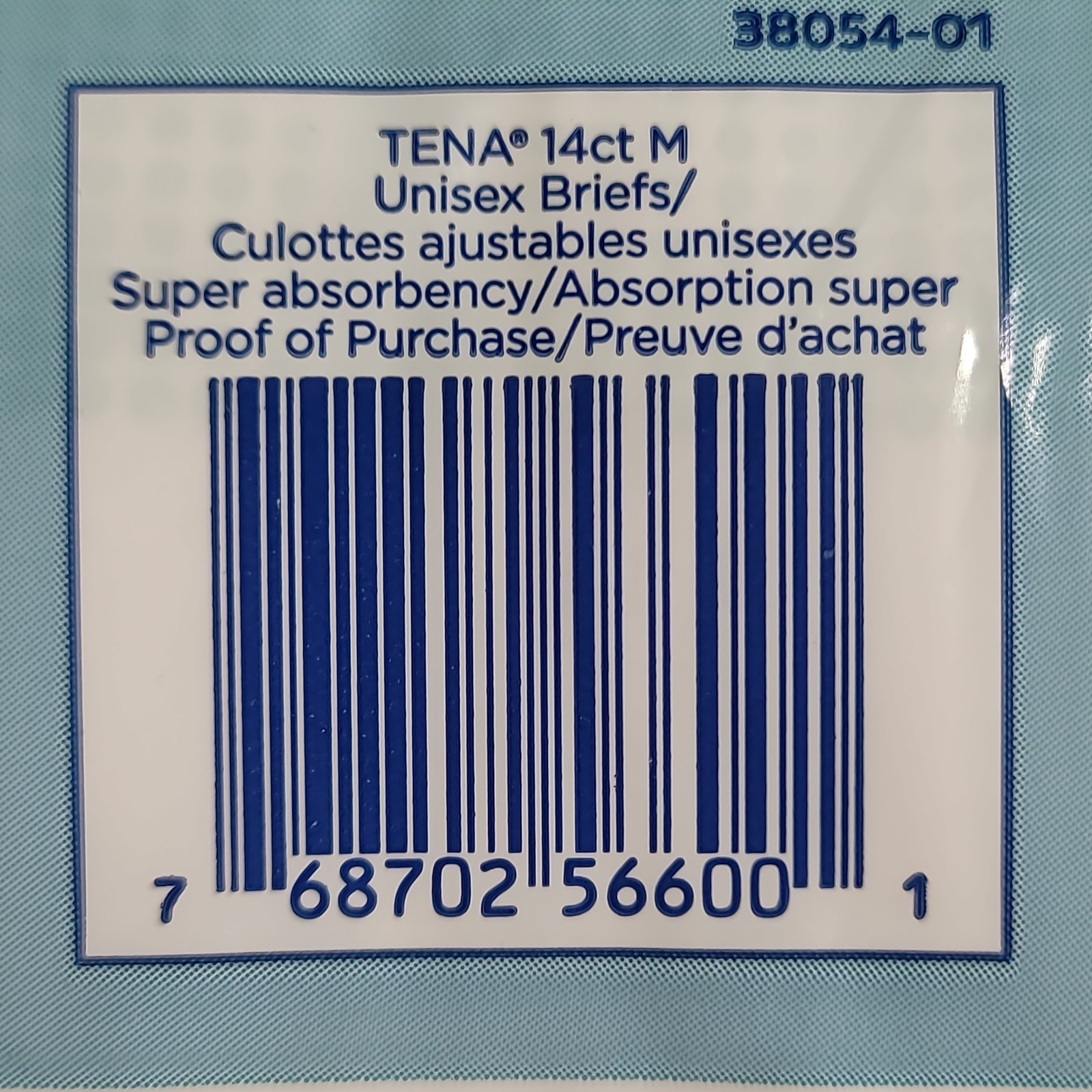 Tena Proskin Medium Unisex Super Protective Briefs 14 Count Easy Fasten Tabs