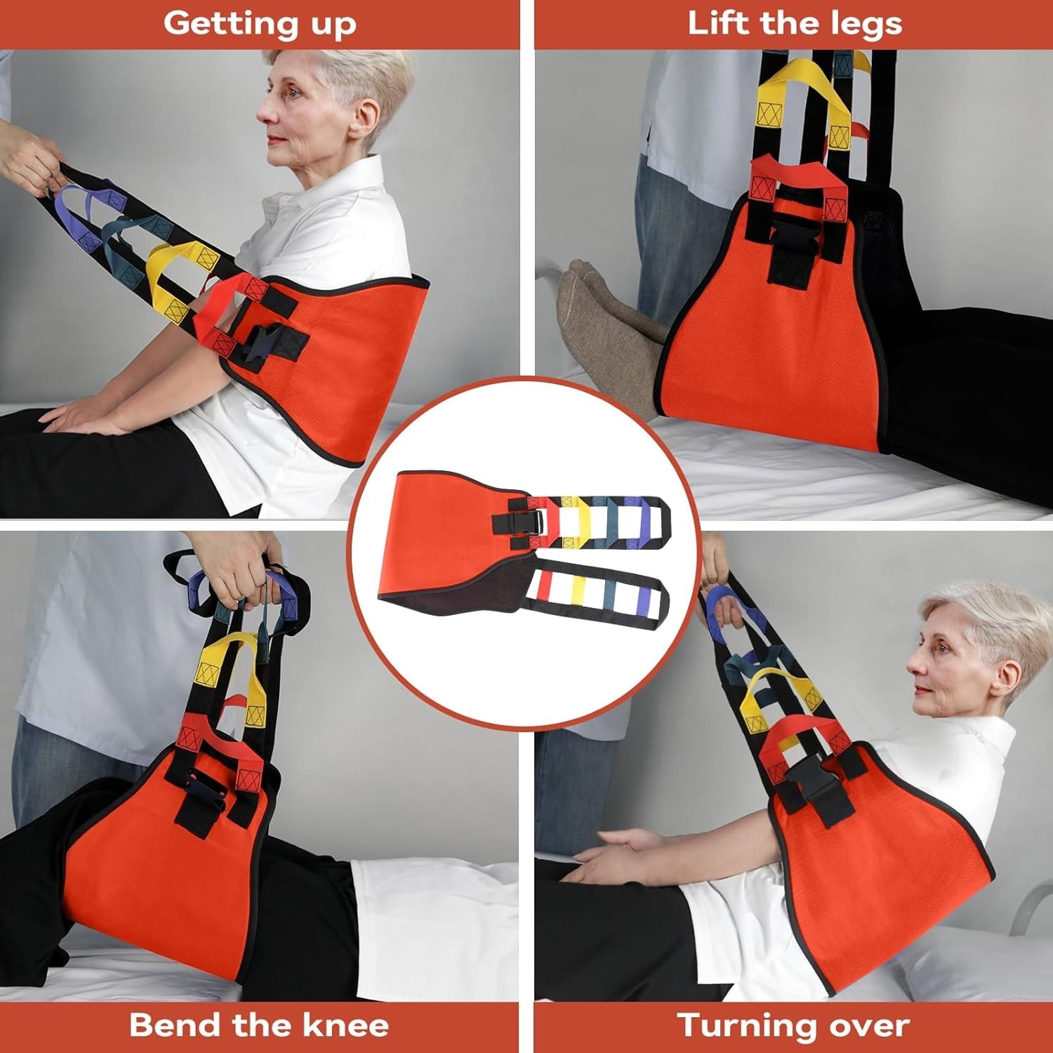 Transfer Sling,Padded Assist Gait Belt for Seniors, Heavy Duty Patient – Lift…