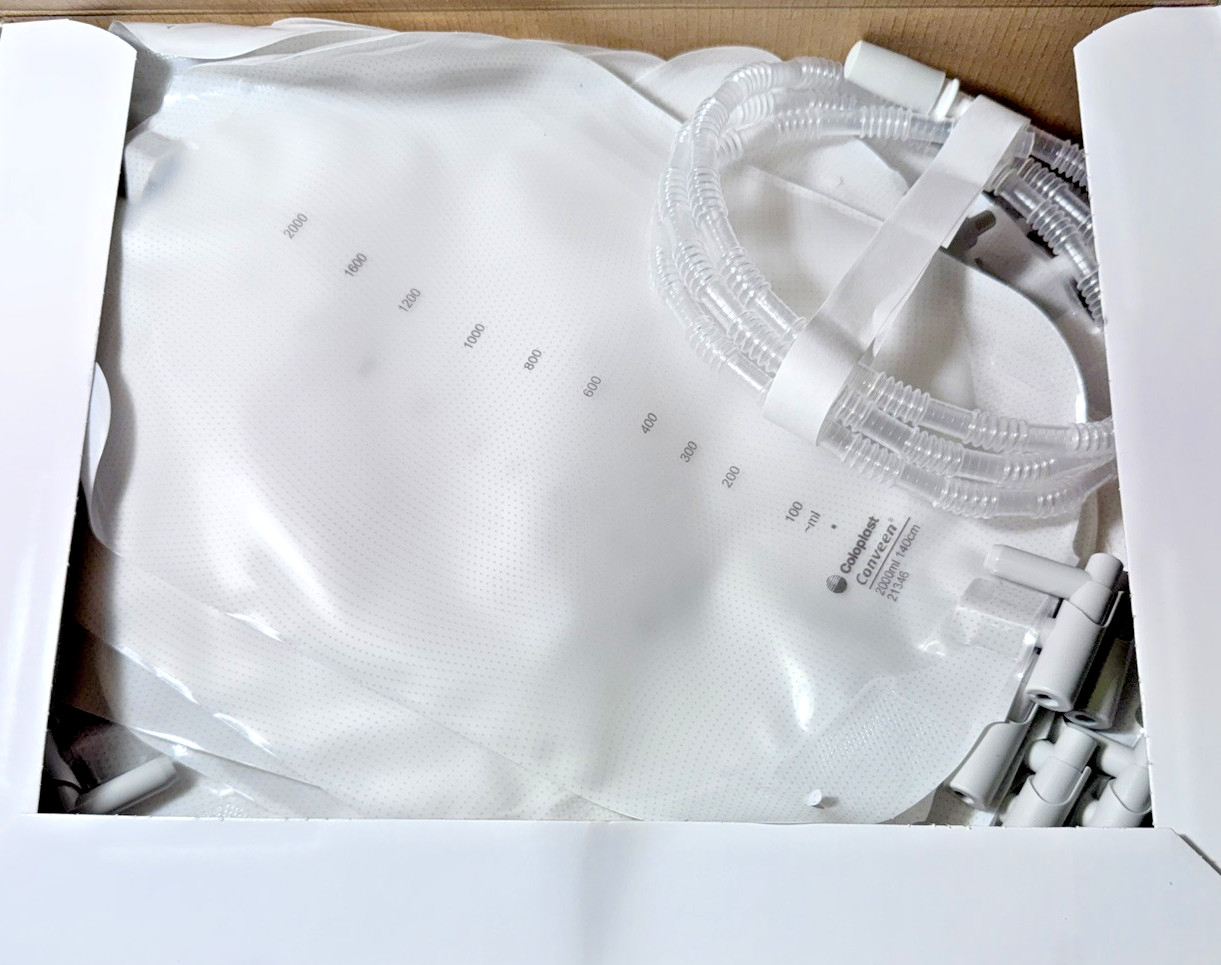 2000mL Urine Bag for Bedside Drainage COLOPLAST Conveen Security+ #21346 – 1 Box