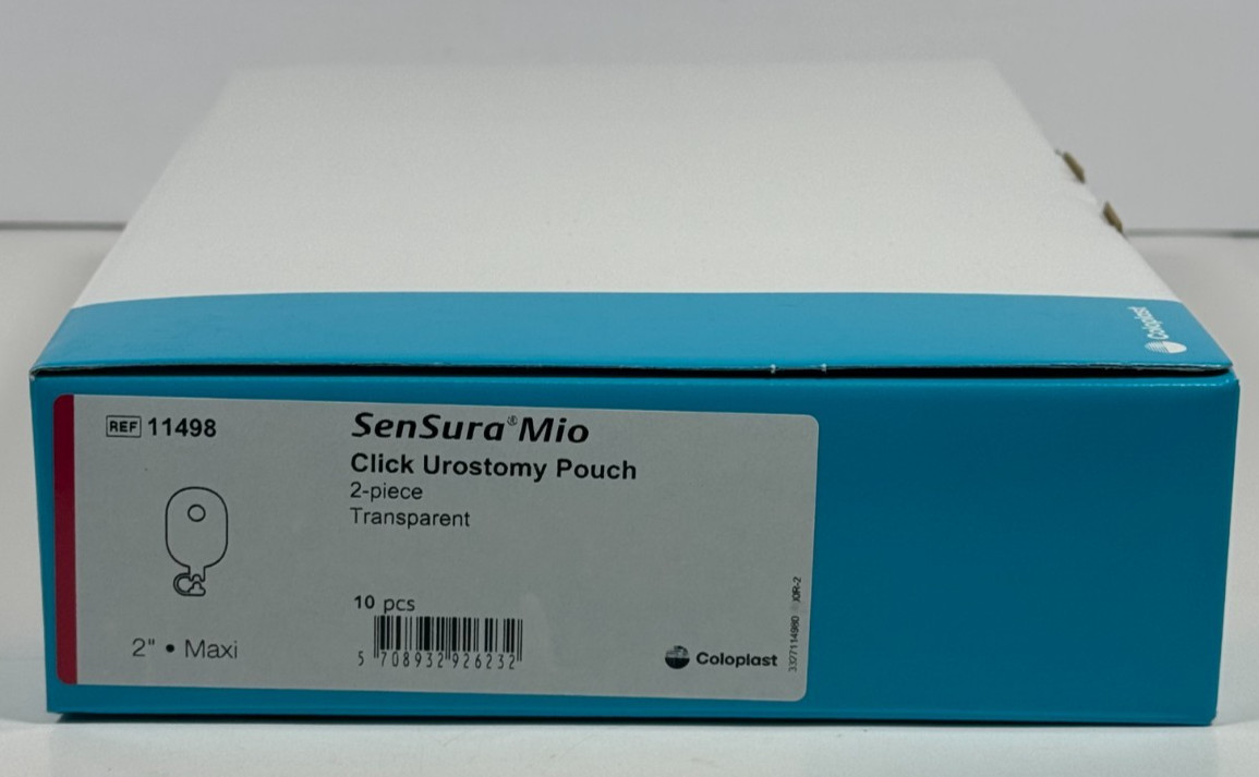 10 Coloplast 11498 SenSura Mio Click Urostomy Pouches Transparent Exp 07-14-2028