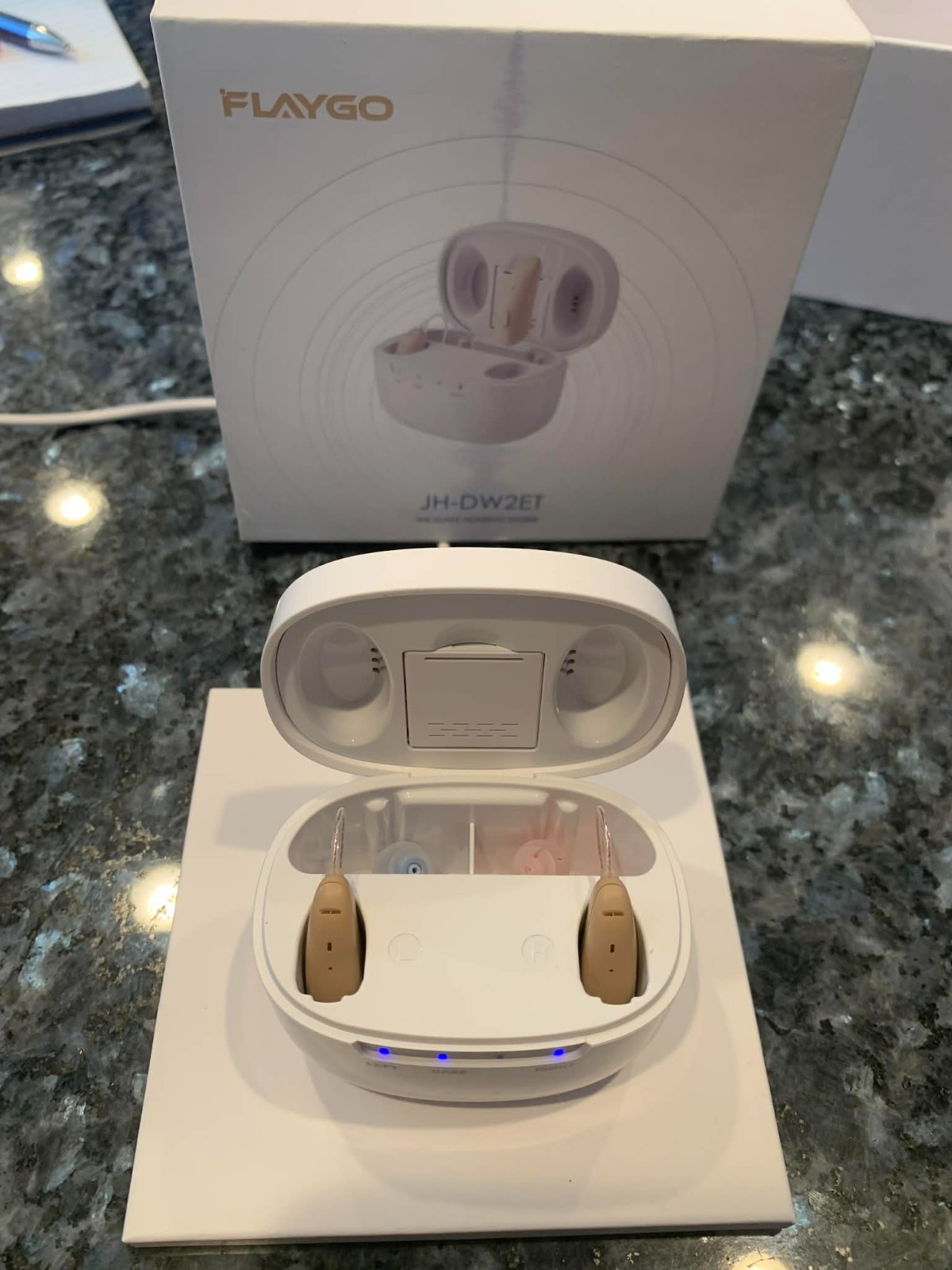 FLAYGO Hearing Aid JH-DW2ET Rechargeable Hearing Aids for Seniors & Adult