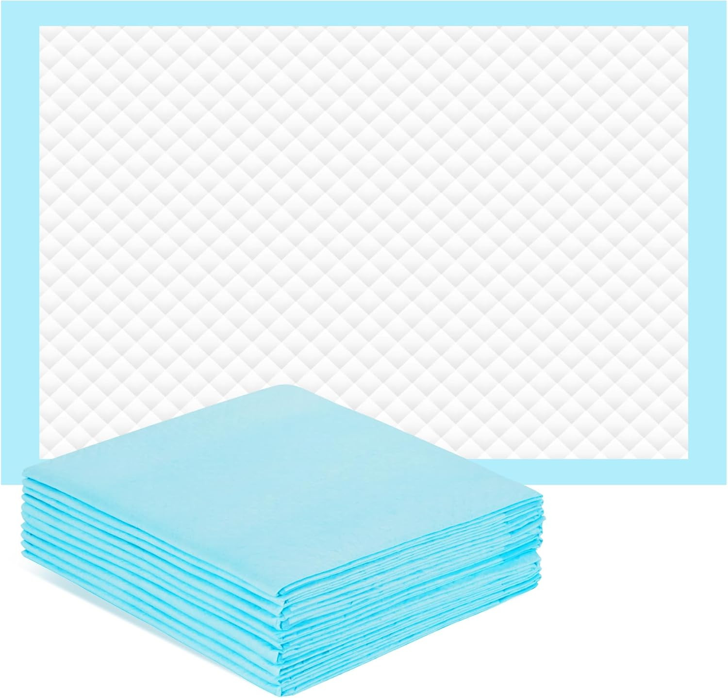 30” X 36” Disposable Underpads, 6 Layers Super Absorbent Leakproof Bed Pads