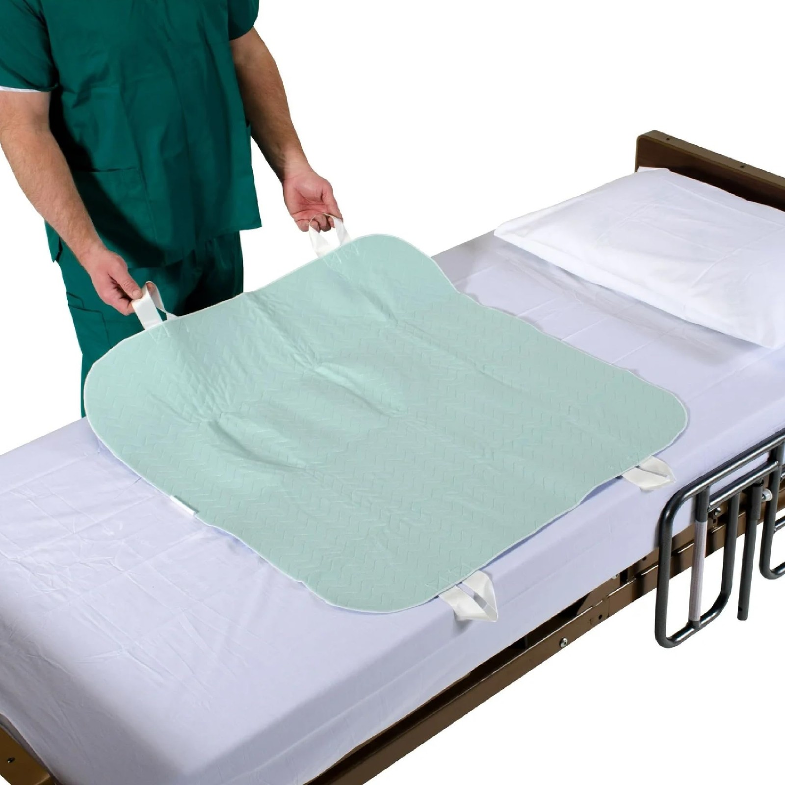 34″ x 36″ Positioning Pad with Waterproof Liner & Easy Transfer Handles
