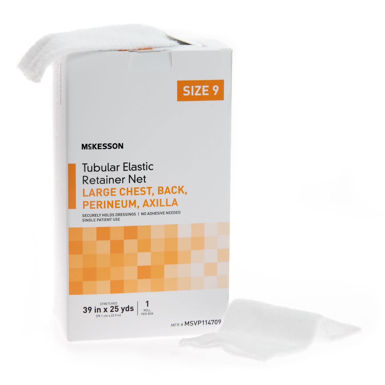 McKesson Elastic Net Retainer Dressing 39″ x 25 Yd Sz. 9 1 per Box