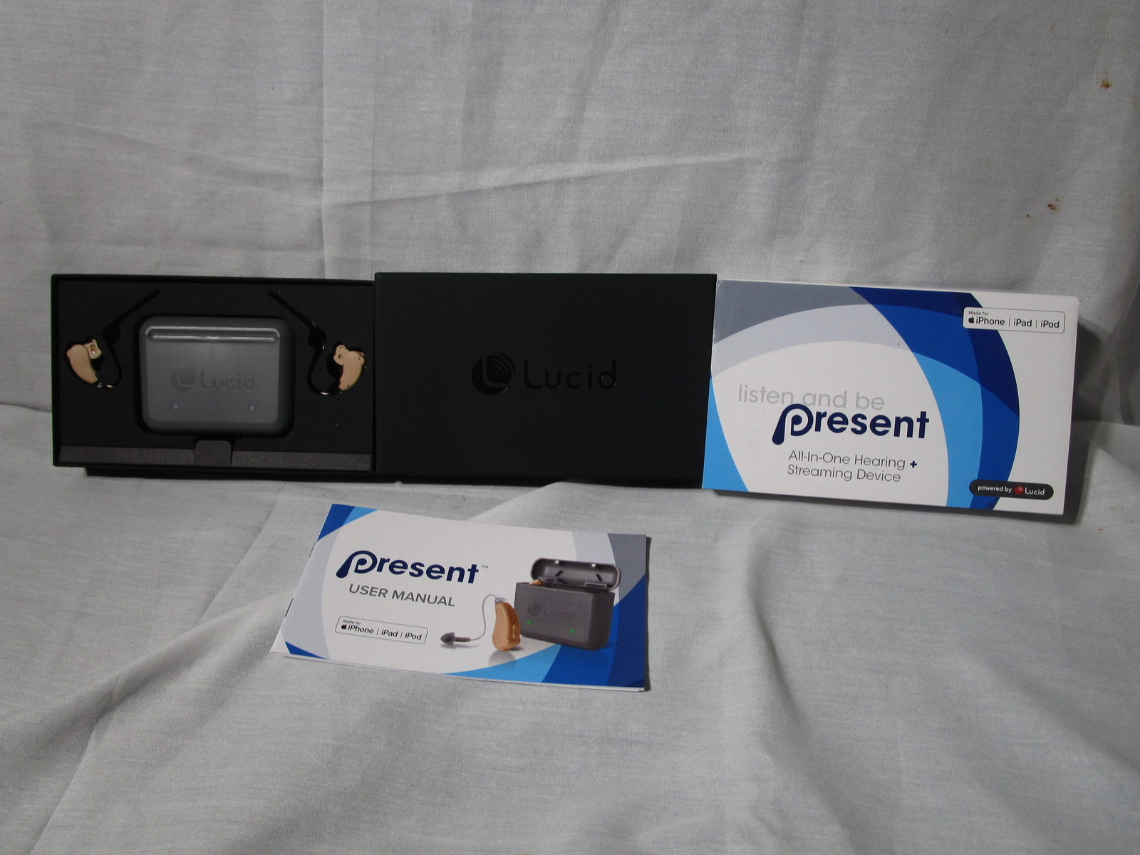 Present All-in-One Hearing Aids and Streaming Device for iPhone iPad iPod