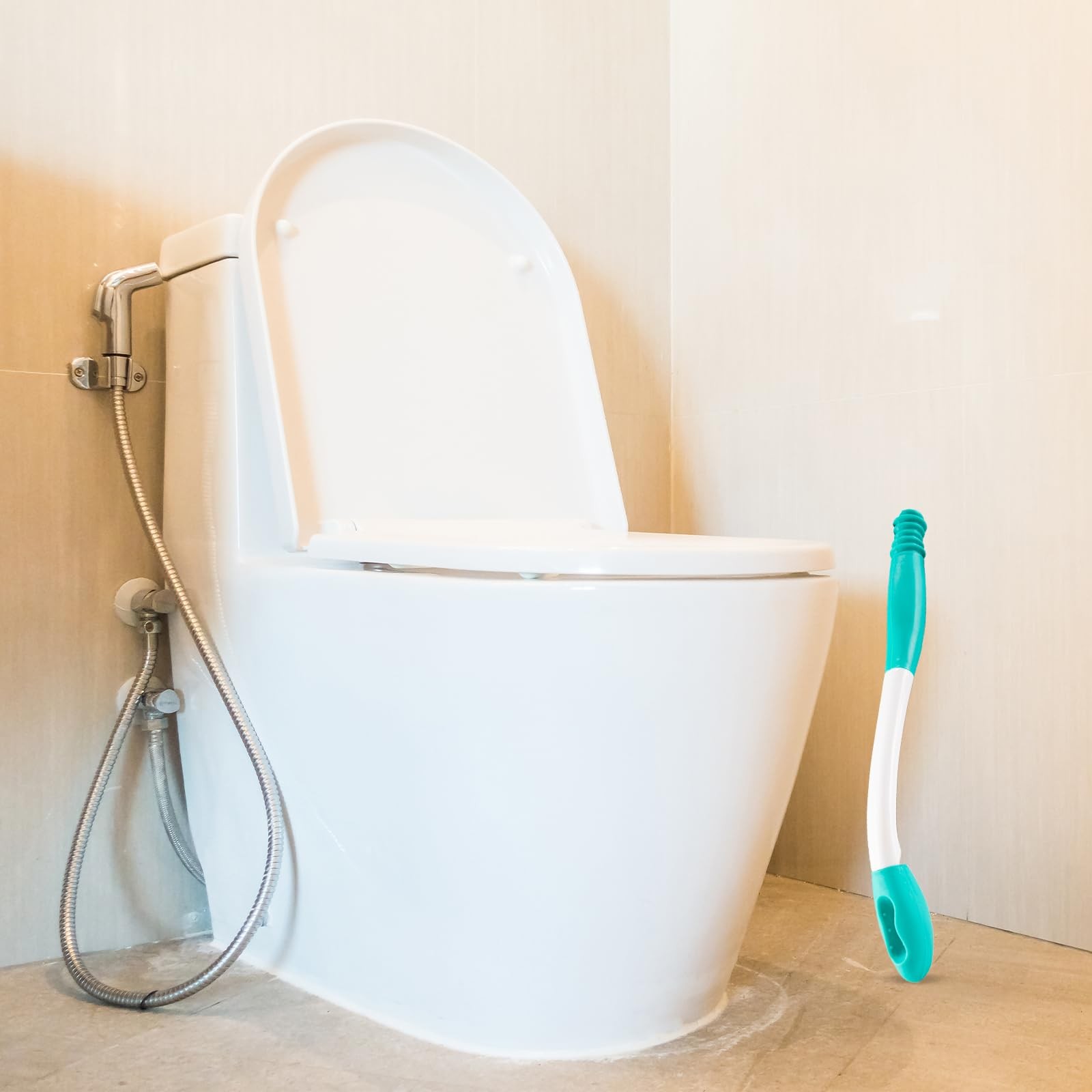 2-Piece Toilet Aids for Wiping – 15.7″ Long Reach Comfort Butt Wiper Green