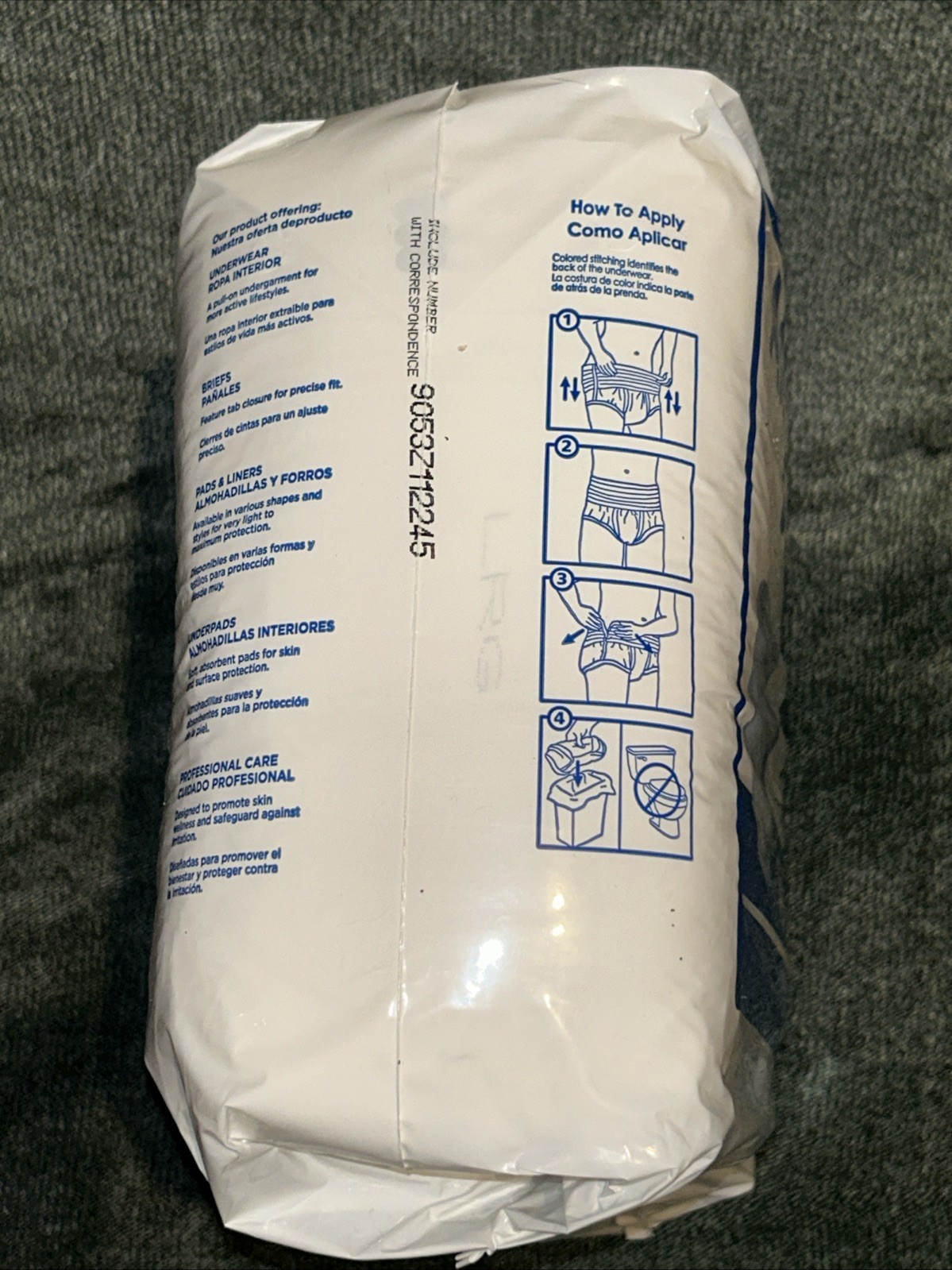 Attends Care Adult Underwear Diapers Large 44”-58” 4×18 Total 72 Free Shipping