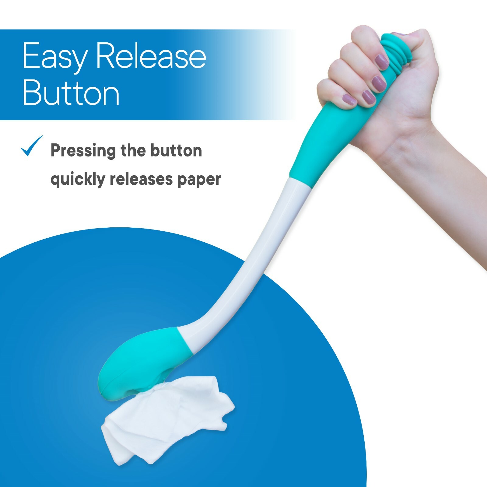 RMS Long Reach Comfort Wipe Toilet Tissue Aid Bottom Buddy Tool