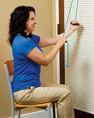 BlueRanger Shoulder Pulley (Metal Bracket Door Attachment) for Physical Therapy