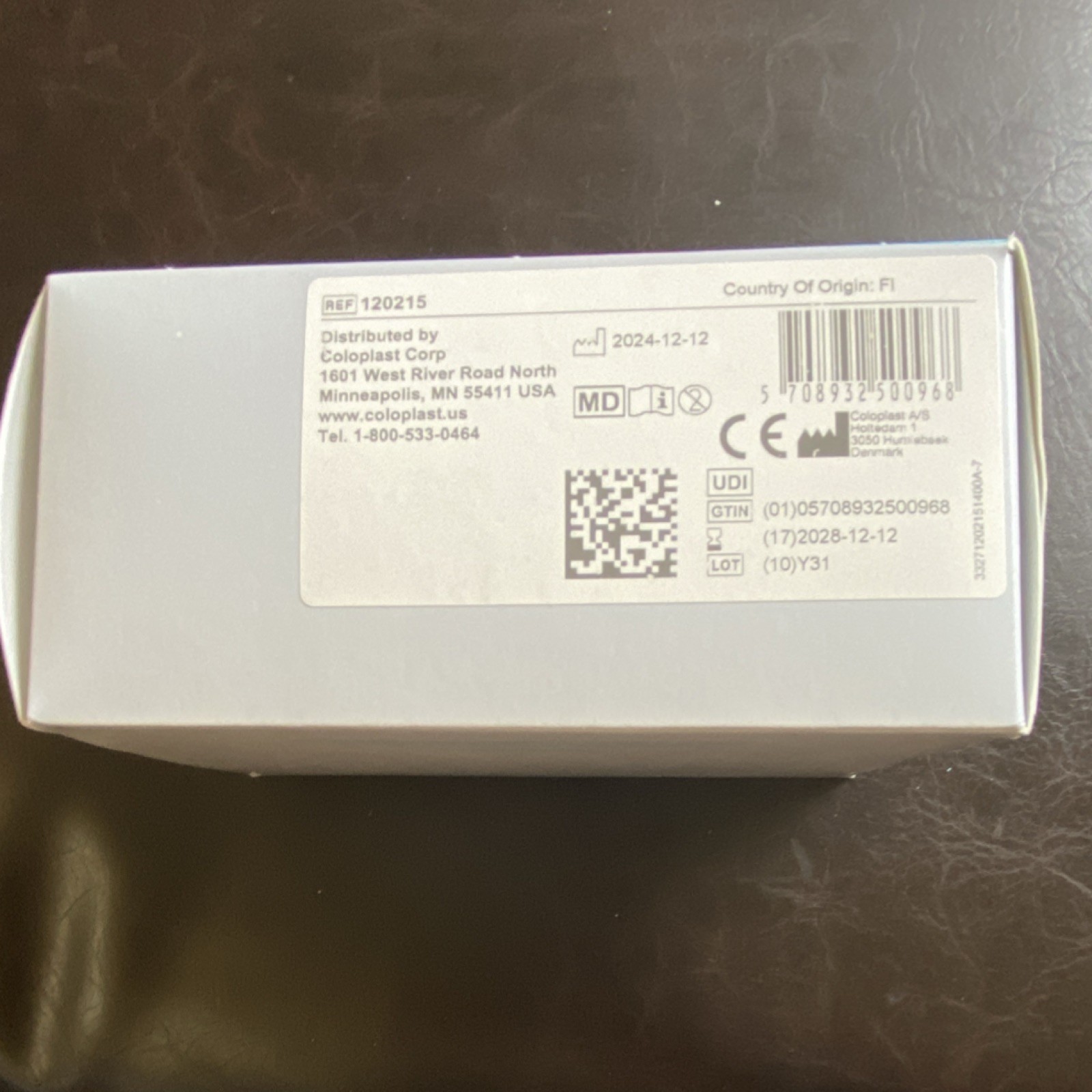 Coloplast Brava Skin Barrier Wipes 30 Count, MPN 120215, Exp 12/12/2028