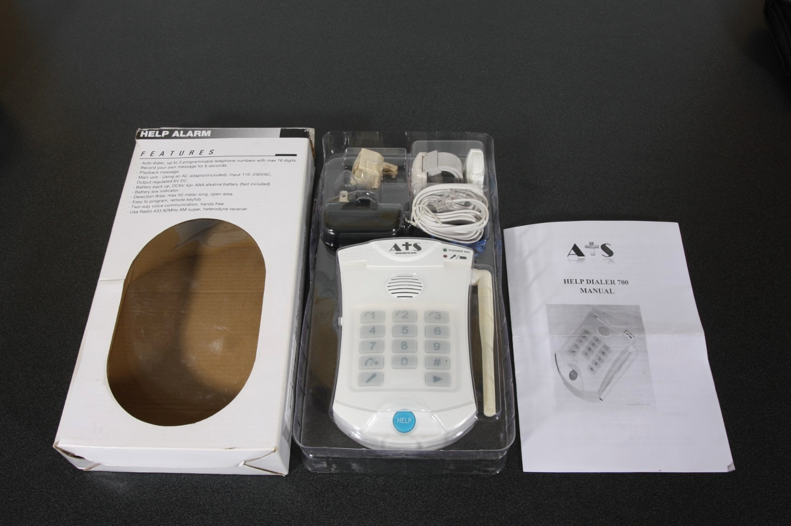 ATS Senior Help Dialer 700 Alarm Alert Panic PLEASE READ