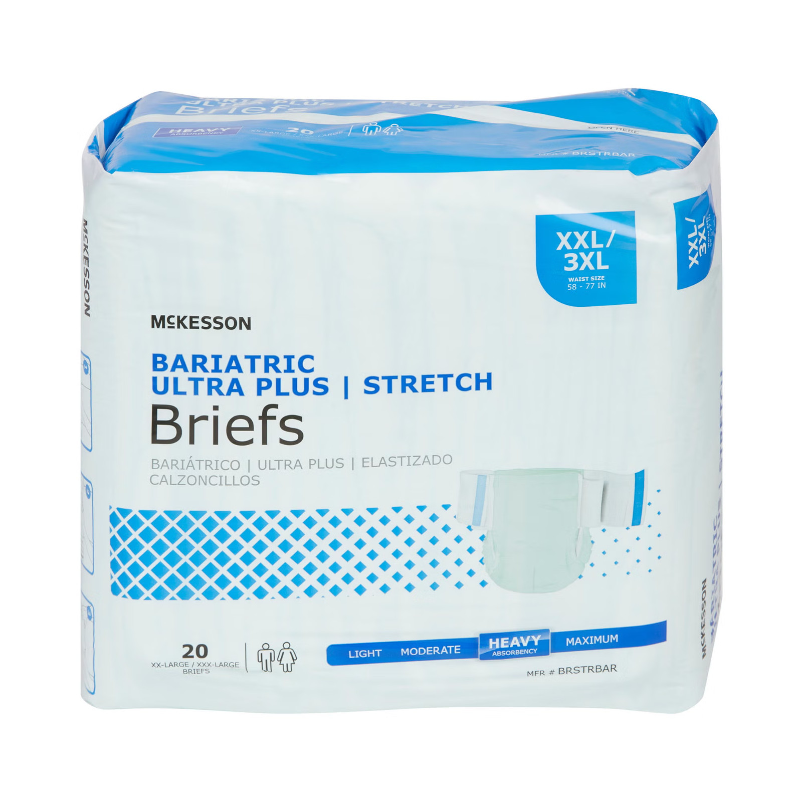 McKesson Adult Disposable Incontinence Brief Ultra Heavy Absorbency – 2XL / 3XL