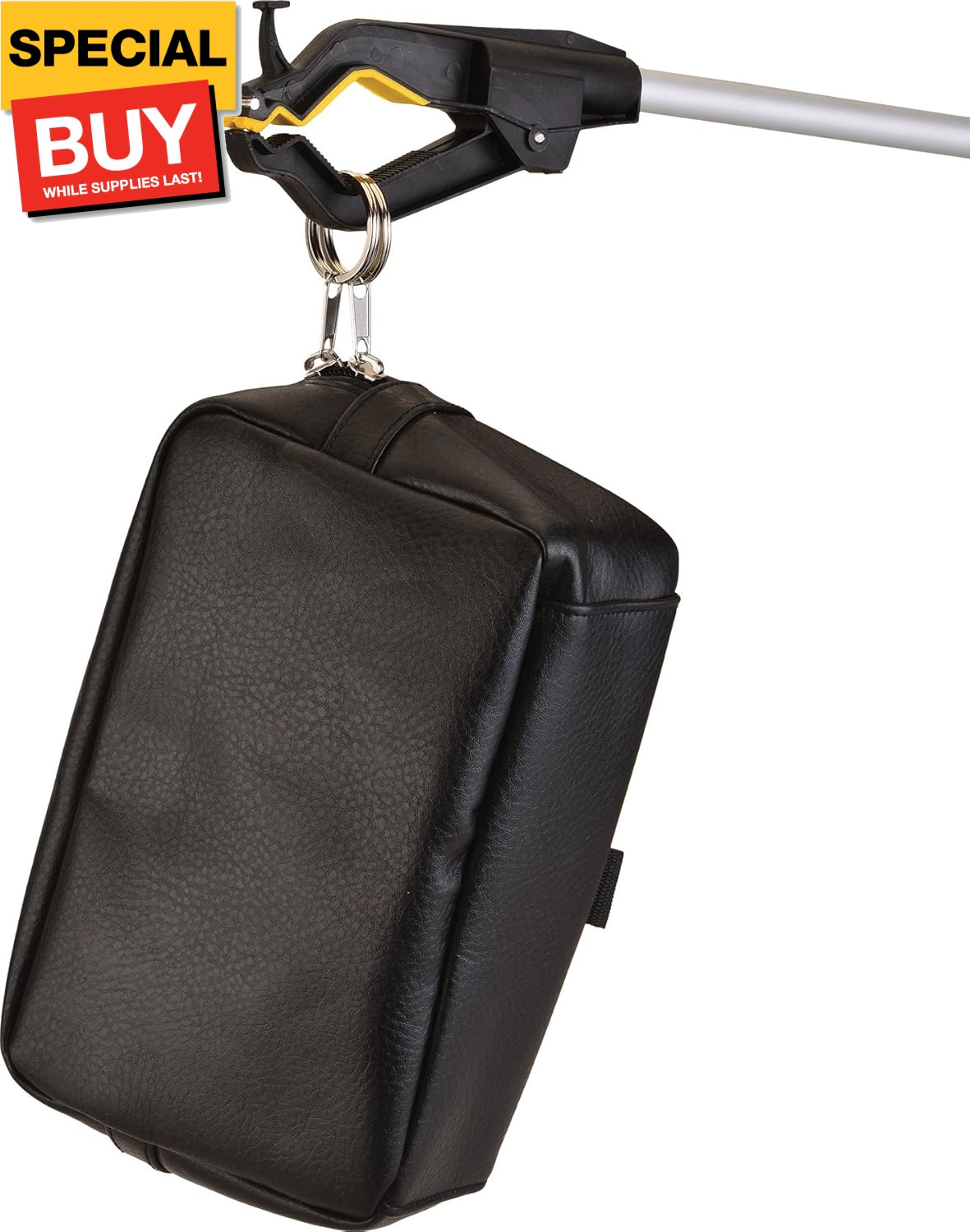 24” Long Reacher, Lightweight Grabber with Wide Gripper, Hook & Magnetic Tip, Ro