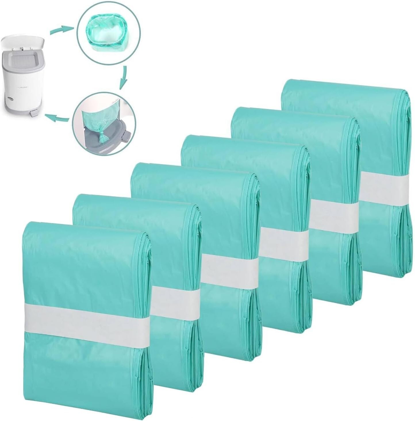 6 Pack Adult Diaper Liner Refills, Compatible with Janibell Akord 280 Slim Model