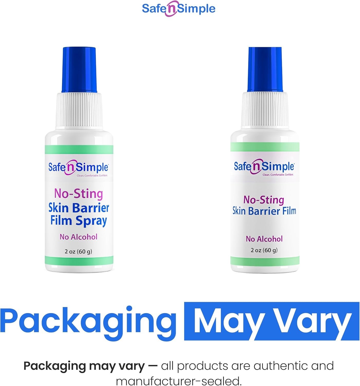 No Sting Barrier Film Spray – 2 Oz – Odor-Free Pre Tape Solution – No-Alcohol…