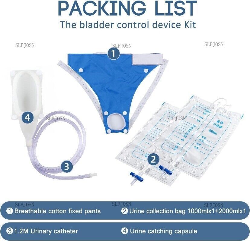 Silicone Wearable Urinal Bag Catheter Portable External Collector for women/ men